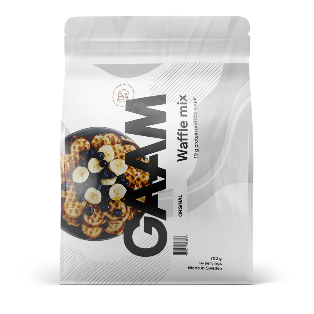 GAAM Waffle Mix 700 g i gruppen Livsmedel / Protein / Proteinpannkakor hos Proteinbolaget (PB-321208)