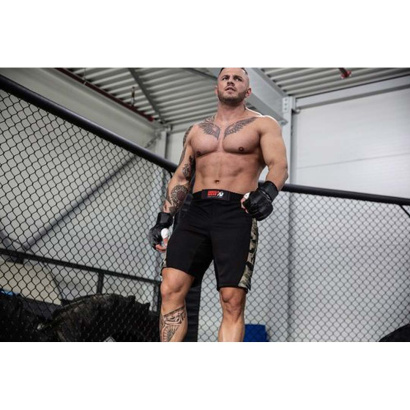 Gorilla Wear Kensington MMA Fightshorts Black & Grey Camo