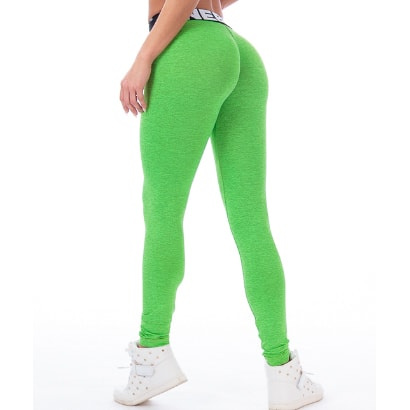 NEBBIA Scrunch Butt Tights Green i gruppen Träningskläder / Tights hos Proteinbolaget (PB-3265)