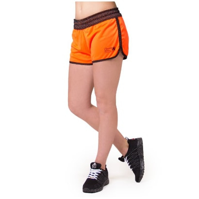Gorilla Wear Madison Reversible Shorts Black/Neon Orange