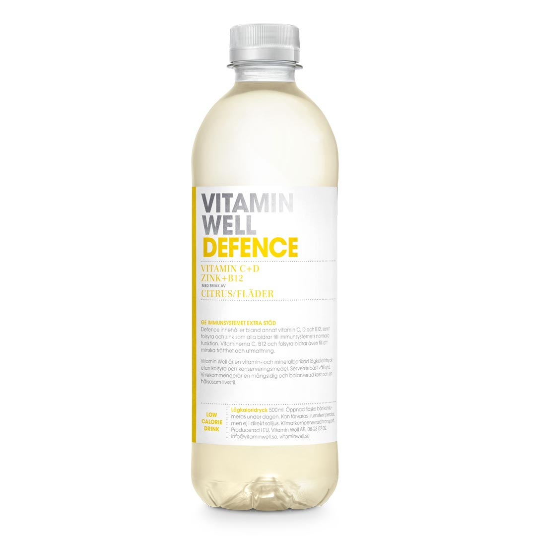 Vitamin Well 500 ml Defence Citrus Fläder i gruppen Drycker / Vitamindryck hos Proteinbolaget (PB-3302)