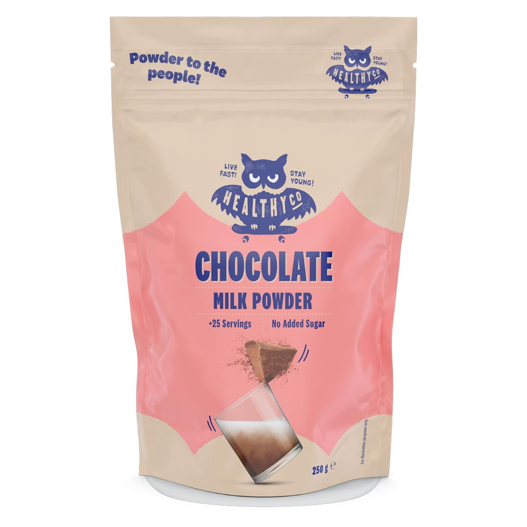 HealthyCo Chocolate Milk Powder 250 g i gruppen Livsmedel / Livsmedel övrigt hos Proteinbolaget (PB-36332)