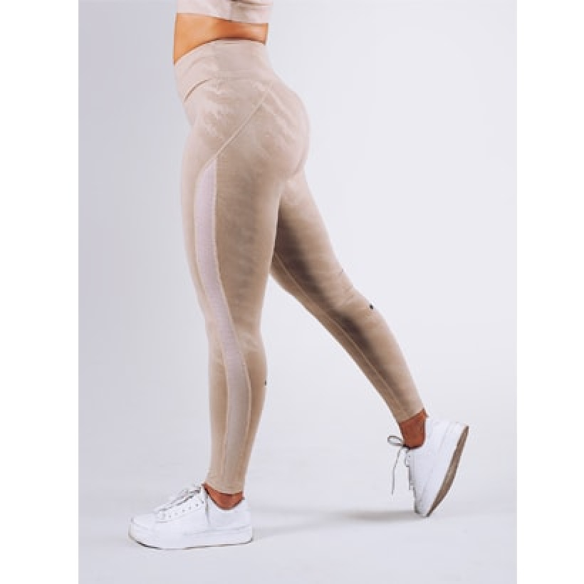 Tan Workout Leggings With  International Society of Precision Agriculture