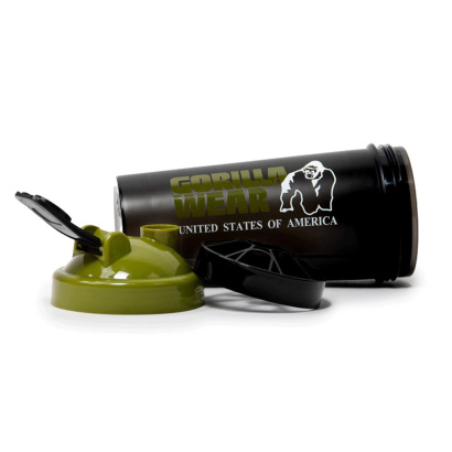 Gorilla Wear XXL Shaker Black & Army Green