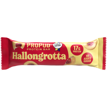 12 x NJIE Propud Proteinbar 55 g Hallongrotta