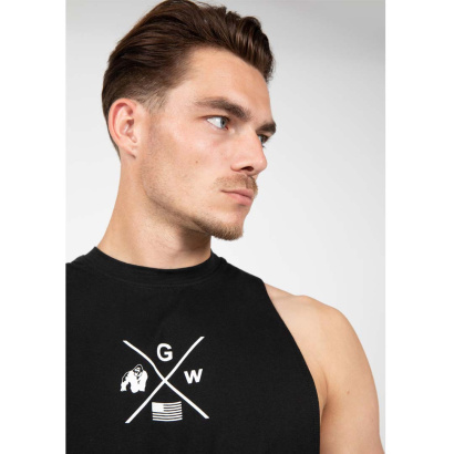 Gorilla Wear Cisco Drop Armhole Tank Top Black