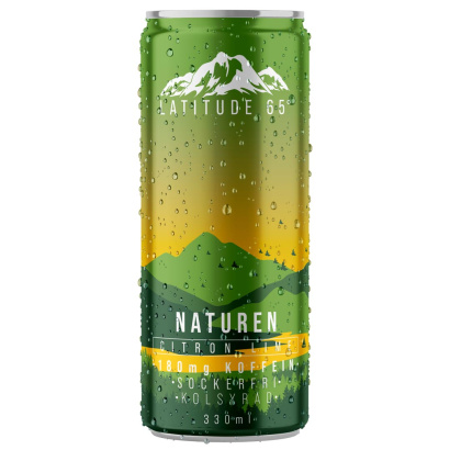 24 x Latitude 65 330 ml Naturen - Citron & Lime