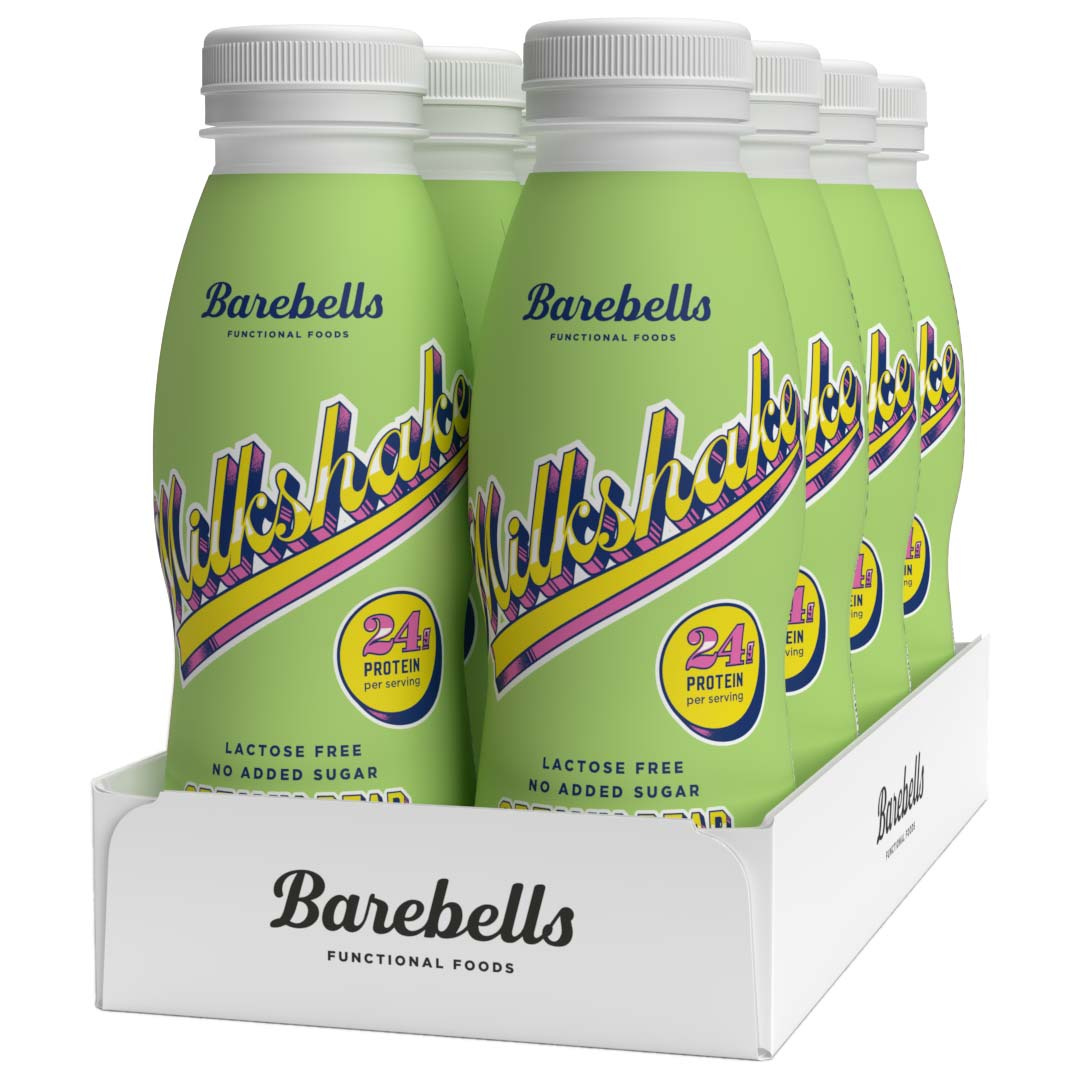 8 x Barebells Milkshake, 330 ml, Creamy Pear Prisgaranti & Fri retur