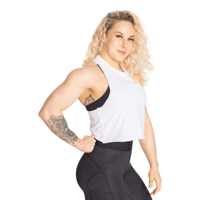 Better Bodies Fluid Loose Racerback White Better Bodies Fluid Loose Racerback White
