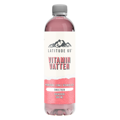 12 x Latitude 65 500 ml Vitaminvatten - Smultron