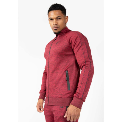 Gorilla Wear Wenden Track Jacket Burgundy Red Gorilla Wear Wenden Track Jacket Burgundy Red
