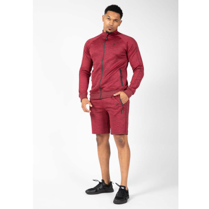 Gorilla Wear Wenden Track Jacket Burgundy Red Gorilla Wear Wenden Track Jacket Burgundy Red