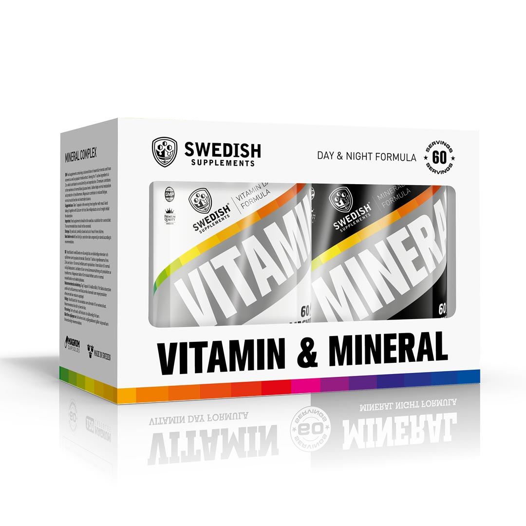 Swedish Supplements Vitamin & Mineral Complex i gruppen Kosttillskott / Vitaminer / Multivitamin hos Proteinbolaget (PB-4928)