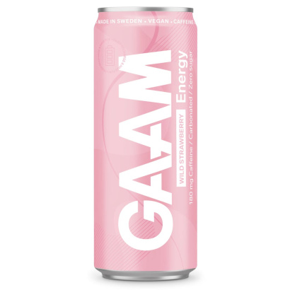 24 x GAAM Energy 330 ml Wild Strawberry