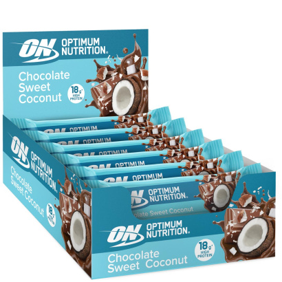 12 x Optimum Nutrition Chocolate Protein Bar 55-59 g