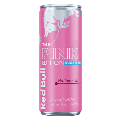 24 x Red Bull Energidryck 250 ml Pink Edition - Hallon (Sockerfri)