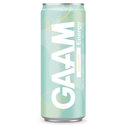24 x GAAM Energy 330 ml Lemonade
