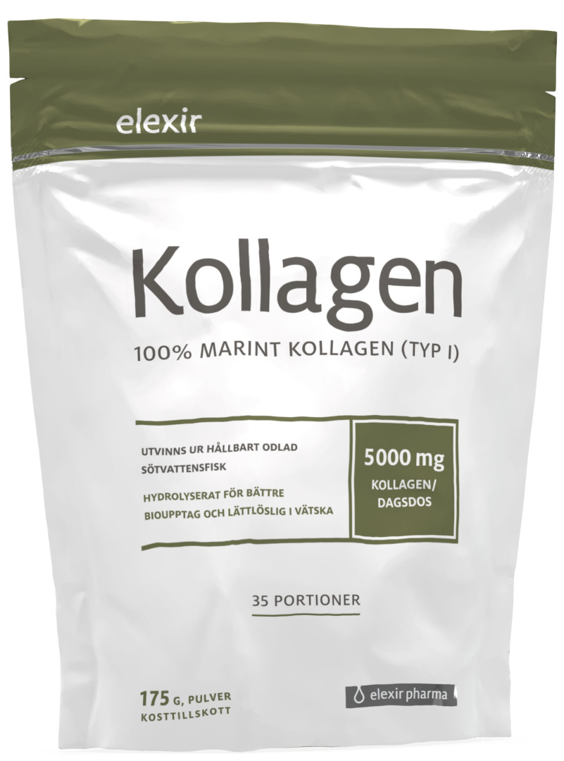 Elexir Pharma Marint Kollagen 175 g i gruppen Hälsokost / Kollagen hos Proteinbolaget (PB-6219)