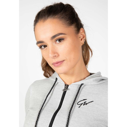 Gorilla Wear Pixley Zipped Hoodie Grey Gorilla Wear Pixley Zipped Hoodie Grey