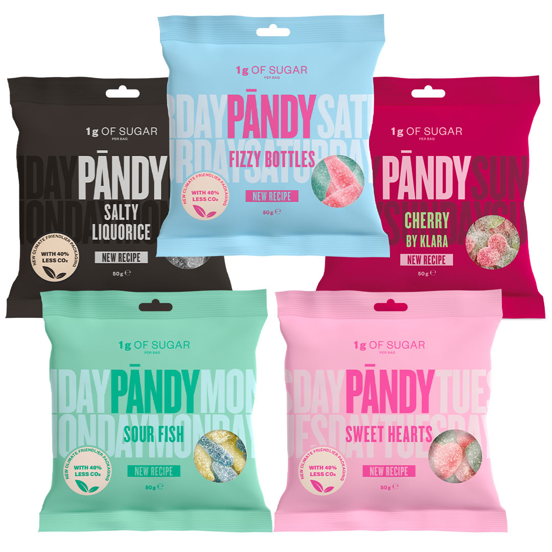 5 x Pändy Candy 50 g i gruppen Livsmedel / Snacks & godis / Godis hos Proteinbolaget (PB-633663)