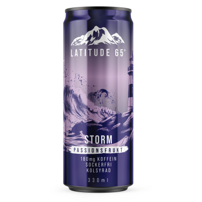 24 x Latitude 65 330 ml Storm - Passionsfrukt