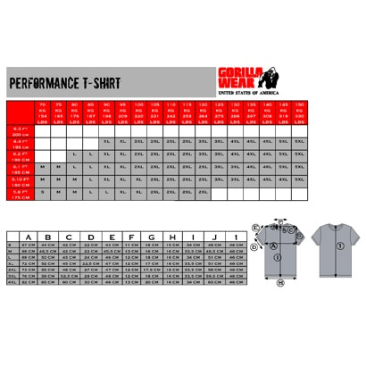 Gorilla Wear Performance Tee Black