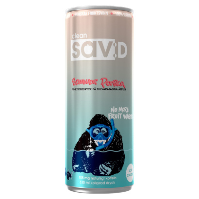 24 x Clean sav:D 330 ml Sommar Persika - Limited edition