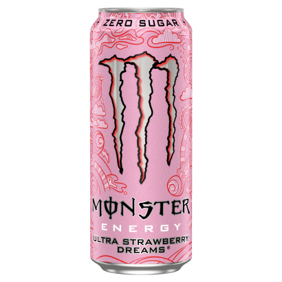 24 x Monster Energy 500 ml Ultra Strawberry Dreams (sockerfri)