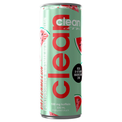 24 x Clean Drink 330 ml Vattenmelon