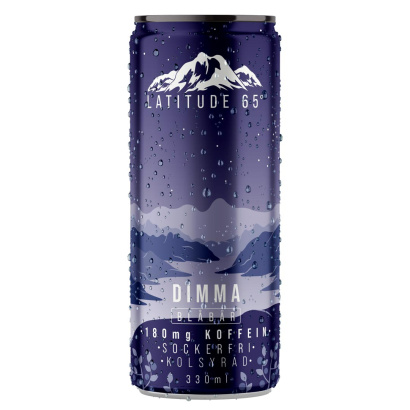 24 x Latitude 65 330 ml Dimma - Blåbär