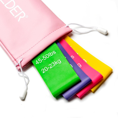 Booty Builder Mini Bands Pink 4-Pack