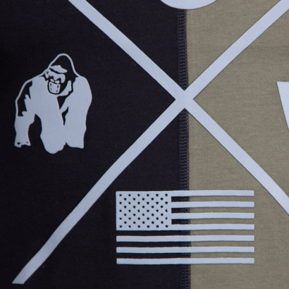 Gorilla Wear Sterling Stringer Tank Top Black & Army Green