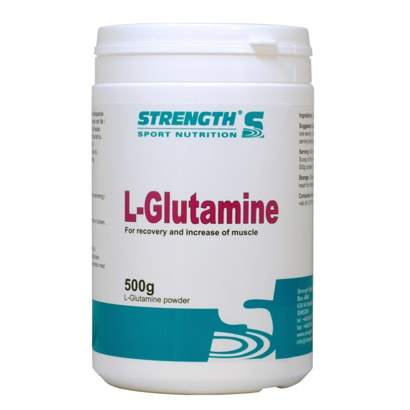 Strength L-Glutamine 500 g i gruppen Kosttillskott / Aminosyror / L-Glutamin hos Proteinbolaget (PB-7282)