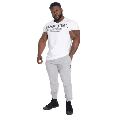 GASP Tapered Joggers Light Grey Melange