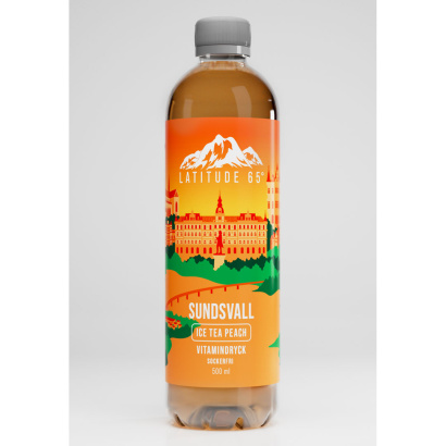 12 x Latitude 65 500 ml Sundsvall - Ice Tea Peach