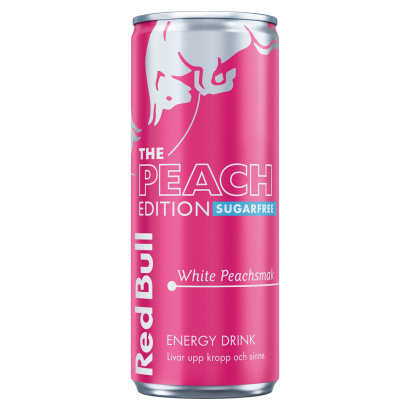 24 x Red Bull Energidryck 250 ml Peach Edition Sugarfree - White Peach 24 x Red Bull Energidryck 250 ml Peach Edition Sugarfree - White Peach