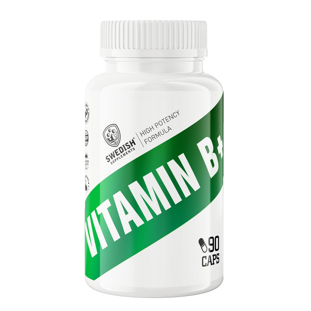 Swedish Supplements Vitamin B+ 90 caps i gruppen Kosttillskott / Vitaminer / Multivitamin hos Proteinbolaget (PB-77973)