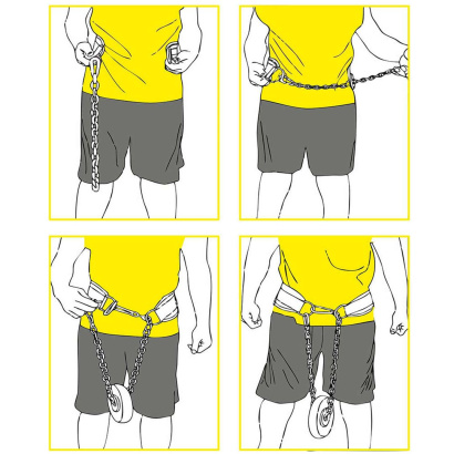 C.P. Sports Dip Belt Black