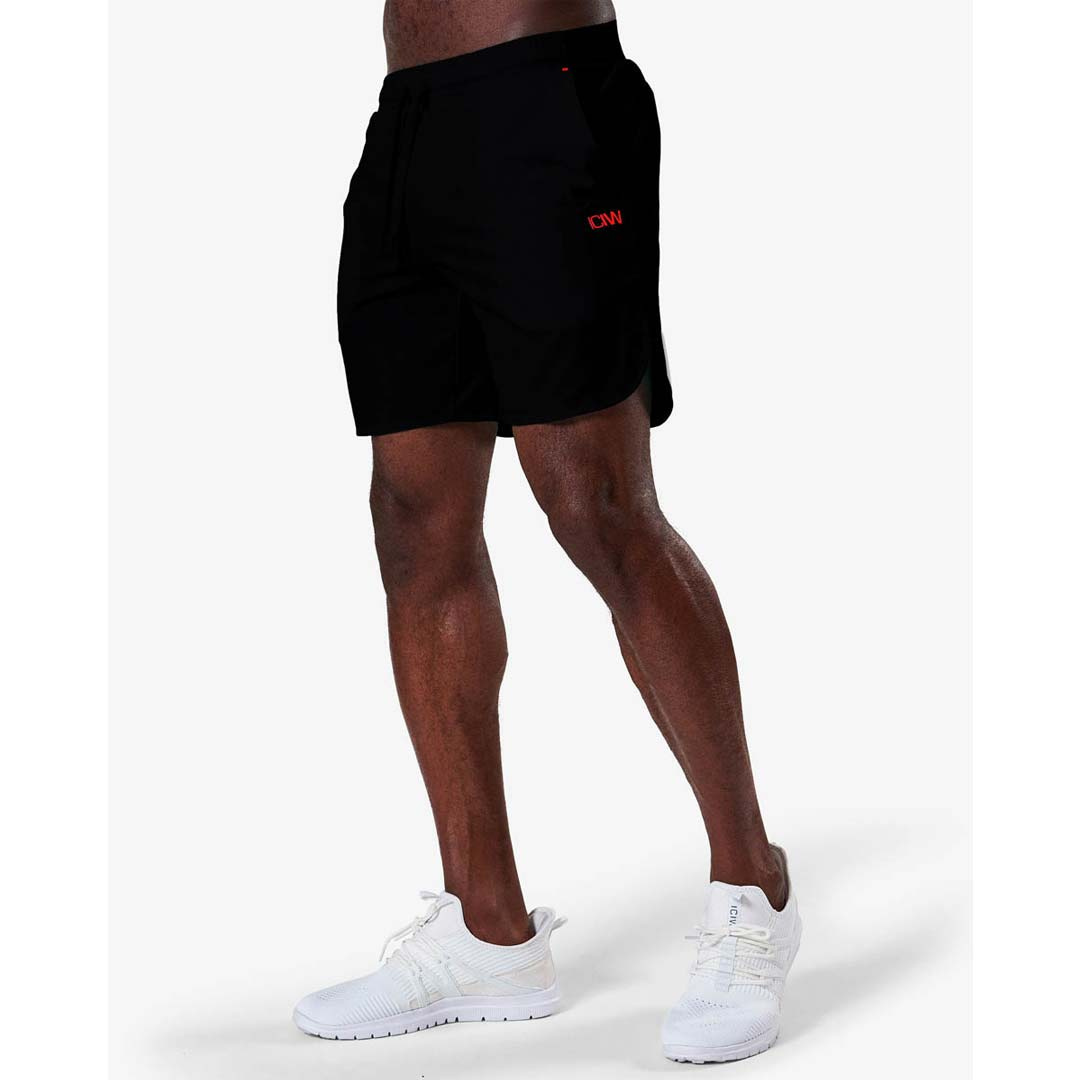 ICANIWILL Competitor Shorts Black i gruppen Träningskläder / Shorts hos Proteinbolaget (PB-79622)