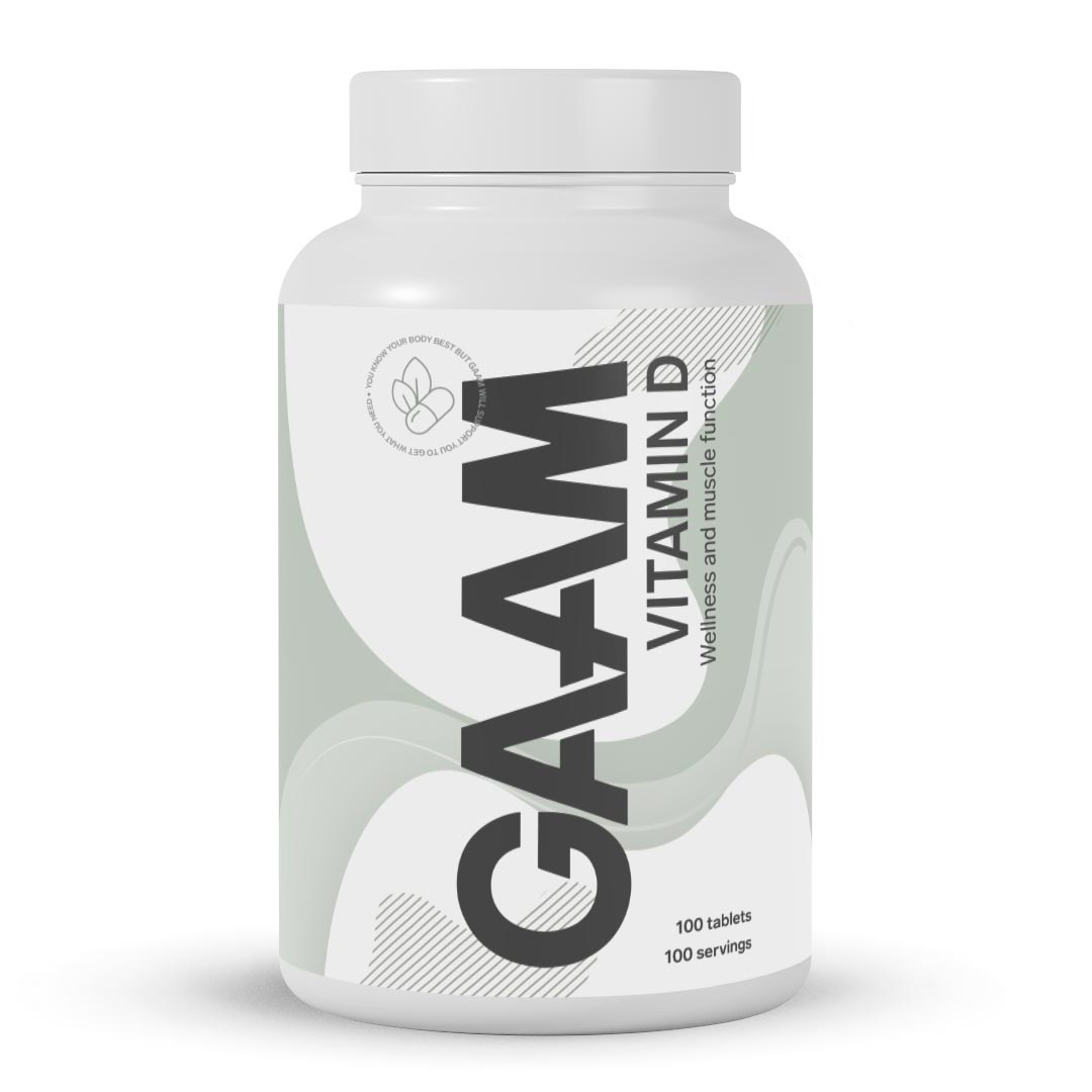 GAAM Vitamin-D 100 caps i gruppen Kosttillskott / Vitaminer / D-vitamin hos Proteinbolaget (PB-8204)