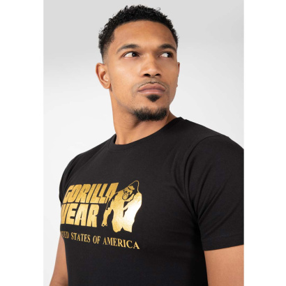 Gorilla Wear Classic T-Shirt Black/Gold Gorilla Wear Classic T-Shirt Black/Gold