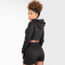 Gorilla Wear Pixley Crop Top Hoodie Black