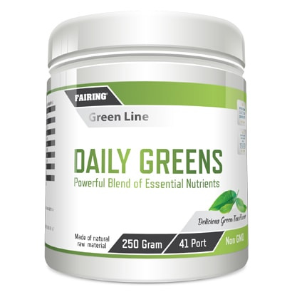 Fairing Daily greens 250 g i gruppen Kosttillskott / Vitaminer / Antioxidanter hos Proteinbolaget (PB-8355)