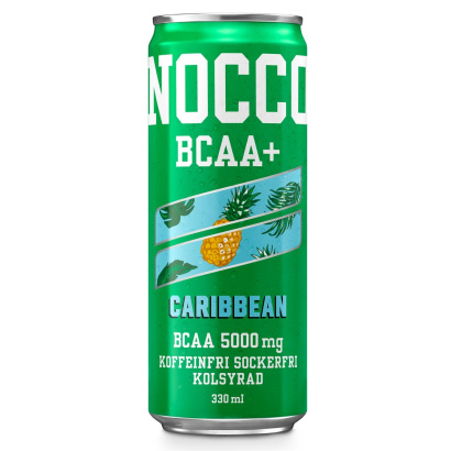 24 x NOCCO BCAA + 330 ml Caribbean (Koffeinfri)