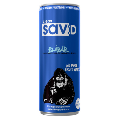 24 x Clean sav:D 330 ml Blåbär