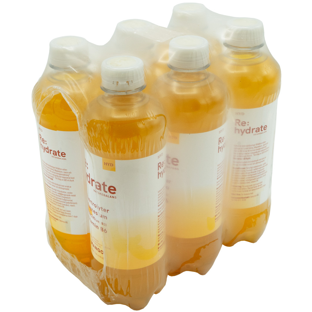 6 x Re:hydrate 500 ml Mango i gruppen Kosttillskott / Vätskeersättning hos Proteinbolaget (PB-85101)