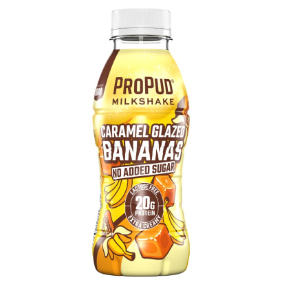 8 x NJIE ProPud Protein Milkshake 330 ml Caramel Glazed Bananas