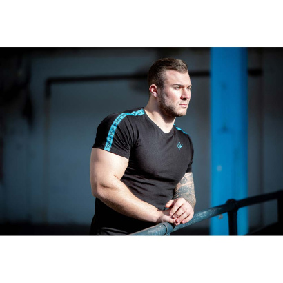 Gorilla Wear Chester T-Shirt Black Blue