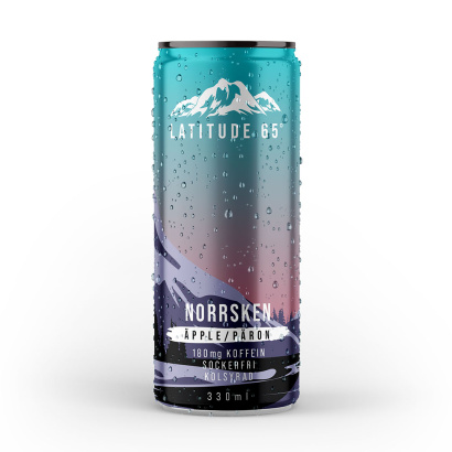 24 x Latitude 65 330 ml Norrsken - Äpple & Päron