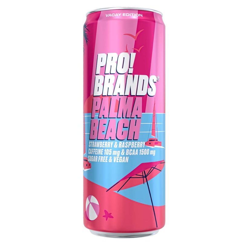 Pro Brands BCAA Drink Vacay Edition, 330 ml Prisgaranti & Fri retur